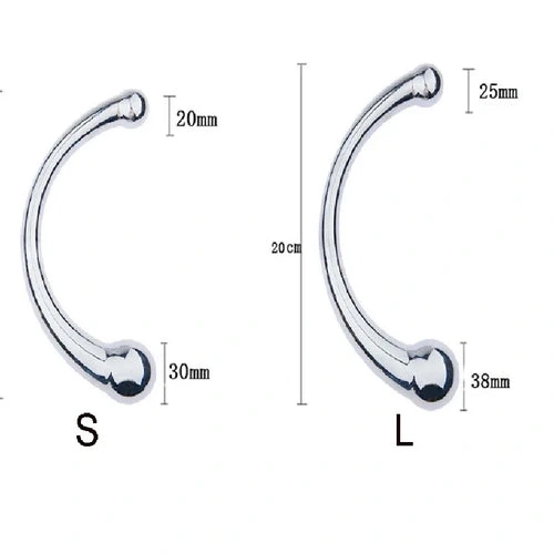Anal Hooks Anal Hook Elegant Double Stainless Ended 5858 Steel 0801